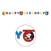 Couronne Happy Birthday Mickey Vintage - 2,00 m
