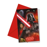 Invitations Star Wars Dark Vador - 6 pcs.