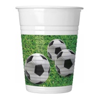 Gobelets de football en plastique 200 ml - 8 pcs.