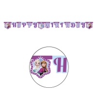 Couronne de joyeux anniversaire Frozen - 2,10 m