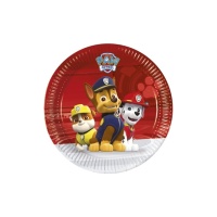Assiettes Paw Patrol en action 20 cm - 8 pièces