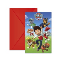 Paw Patrol in Action Invitations - 6 pcs.