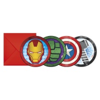 Invitations Avengers Mighty - 6 pcs.