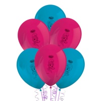 Ballons en latex Shimmer and Shine - Procos - 8 pcs.