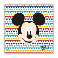 Serviettes Mickey Arc-en-ciel 16,5 x 16,5 cm - 20 pcs.