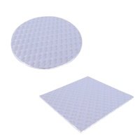 Fond de gâteau 15 x 15 x 0,3 cm argenté - PME - 3 pcs.