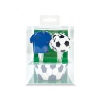 Capsules pour cupcakes de football avec picots - Scrapcooking - 24 pcs.