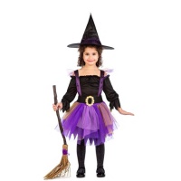 Costume de sorcière lilas avec tutu pour filles