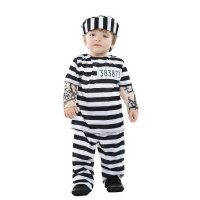 Costume de prisonnier avec tatouages pour bébés