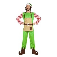 Costume de lutin de Noël pour hommes