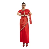 Costume hindou de Bollywood pour femme rouge