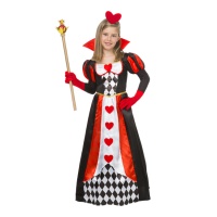 Costume de la reine de coeur pour filles