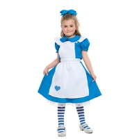 Costume d'Alice avec bas pour filles