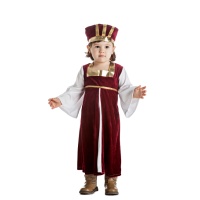 Costume de dame médiévale pour bébé