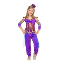 Costume violet de princesse arabe pour filles