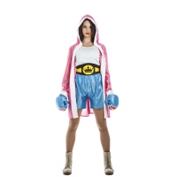 Costume de boxeur avec gants pour femmes