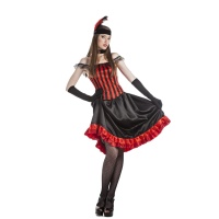 Costume de canette rouge et noir pour femmes