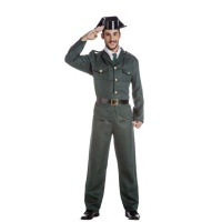 Costume de garde civil avec tricorne pour hommes