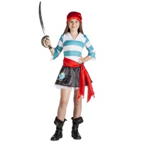 Costume d'équipage de pirate pour les filles