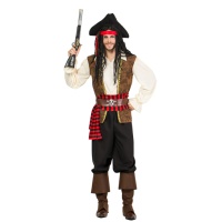 Costume de capitaine de navire pirate pour homme