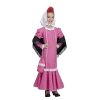 Costume de chulapa rose pour filles