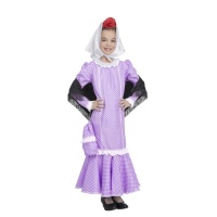 Costume de chulapa lilas pour filles