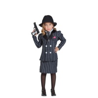 Costume de gangster noir pour filles