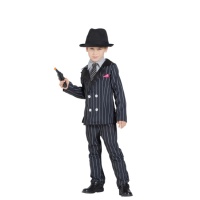 Costume de gangster noir pour garçons