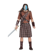 Costume de guerrier écossais Wallace pour hommes