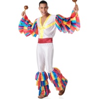 Costume de Rumbero blanc pour hommes