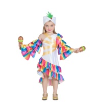 Costume de rumba blanc pour filles