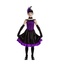 Costume canin lilas et noir pour filles