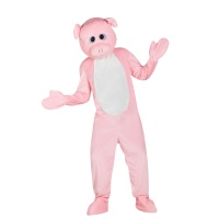 Costume de cochon tête adulte