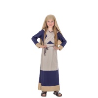 Costume d'hébreu bleu et marron pour filles