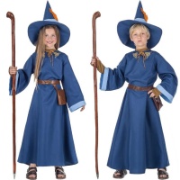 Costume de magicien bleu pour enfants