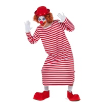 Costume de clown avec chapeau melon pour hommes