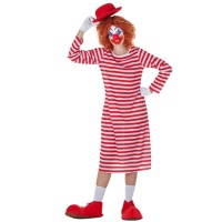 Costume de clown avec chapeau melon pour femmes