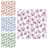Liberty Mileva tissu de coton floral - Indigo