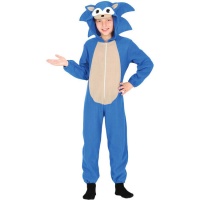 Costume de hérisson bleu de jeu vidéo pour enfants