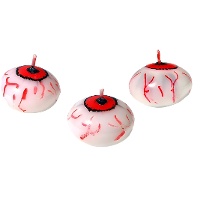 Bougies flottantes en forme d'yeux de 4 cm - 25 unités