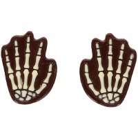 Figurines en chocolat en forme de mains - 6 unités