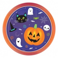 Assiettes Trick or treat 23 cm - 8 unités