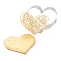 Kit de biscuits en forme de coeur avec emporte-pièce et marqueur