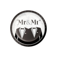 Assiettes Mr & Mr 22 cm - 8 pcs.