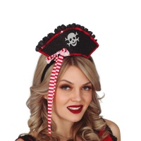 Mini chapeau de pirate avec bandana