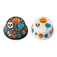 Capsules à cupcakes avec monstres et crânes - Decora - 36 unités