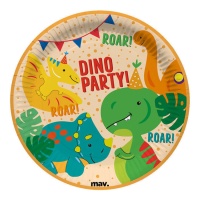 Assiettes de fête Dino 22,7 cm - 8 pcs.