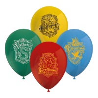 Harry Potter Ballons en latex avec bouclier 30cm - 8 unités