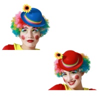 Mini chapeau de clown avec fleur