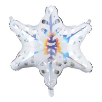 Boule à flocons de neige holographique 64 x 66 cm - PartyDeco